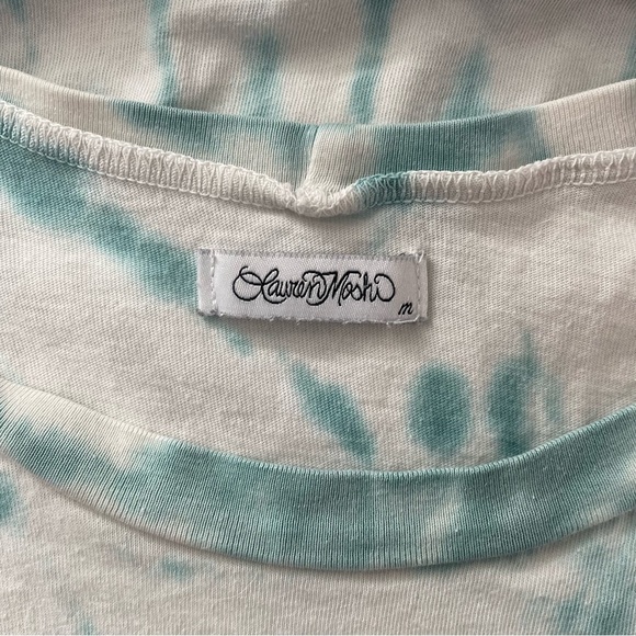 Lauren Moshi Peace Hippie Boyfriend Tshirt Dress Tie Dye Relazed 100% Cotton - Picture 2 of 13